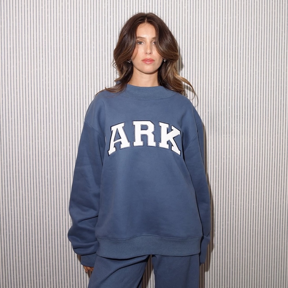 Parke Comfort Collection Varsity Mockneck (Sapphire)